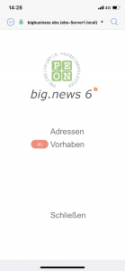 big.news 6 mobil hauptmenü